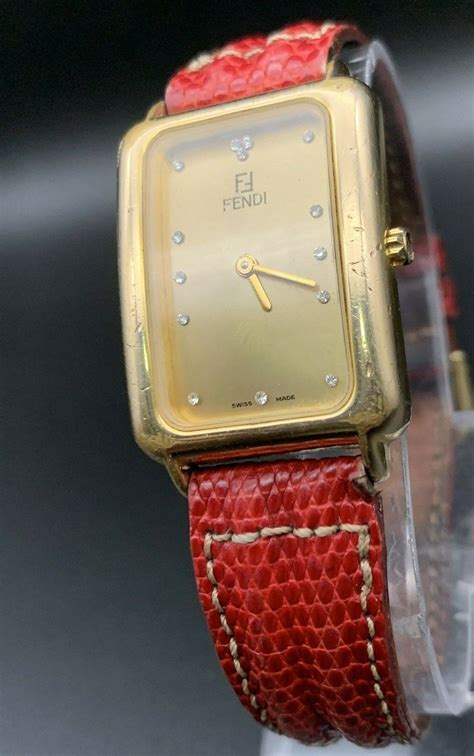 fendi 550 quartz swiss made gold tone watch|VINTAGE womens Fendi 550J watch gold plated as.